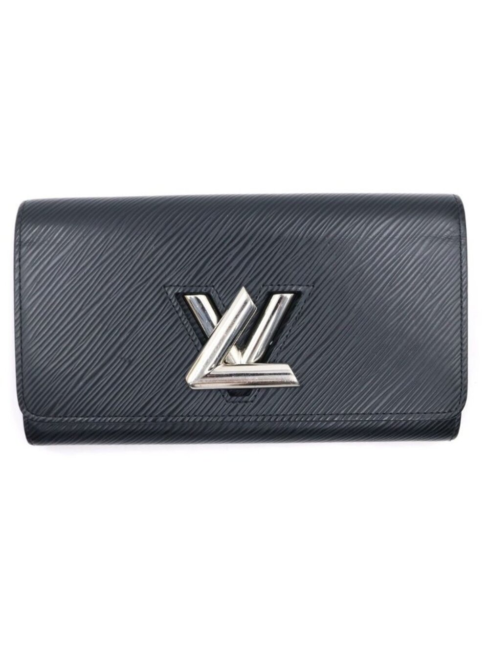 Louis Vuitton Portefeuille Twist Wallet Bifold Epi Leather Black